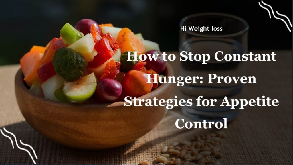 How to Stop Constant Hunger Proven Strategies for Appetite Control pdf