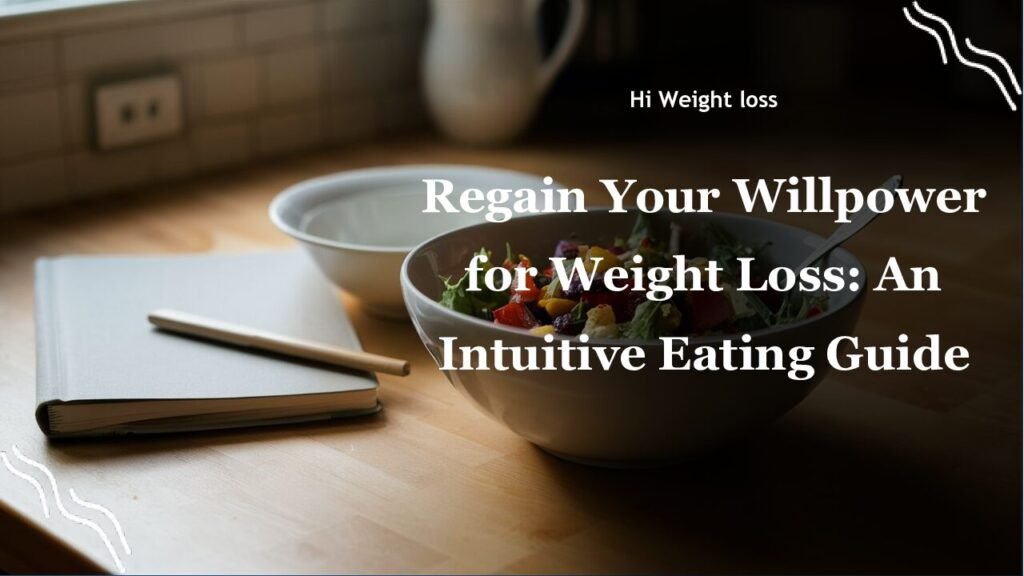 Regain Your Willpower for Weight Loss An Intuitive Eating Guide pdf