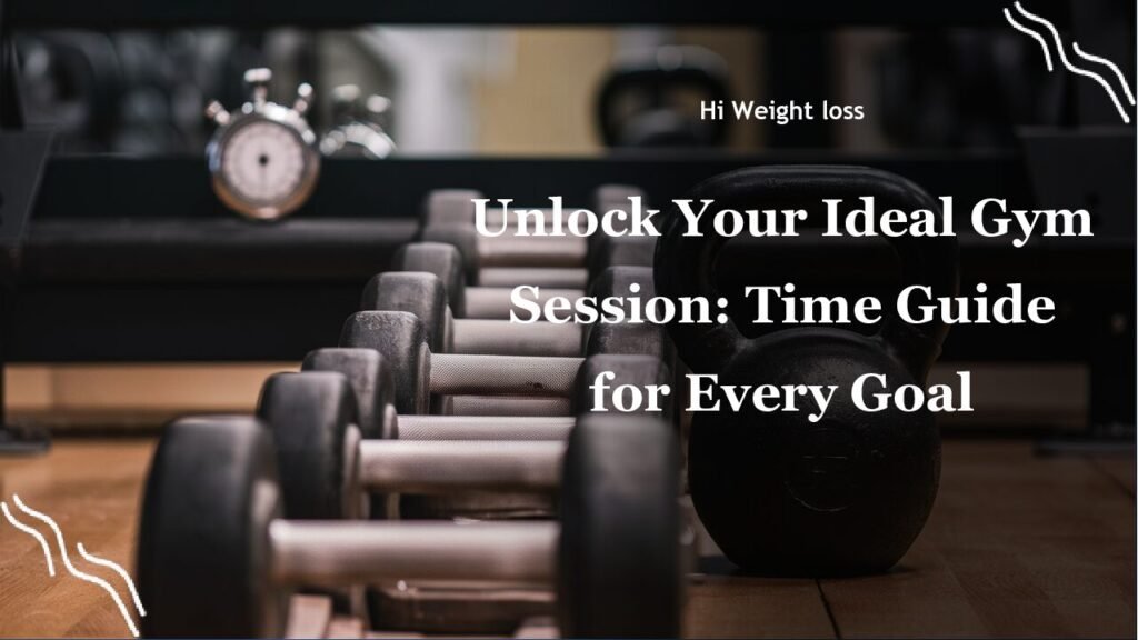 Unlock Your Ideal Gym Session Time Guide for Every Goal pdf