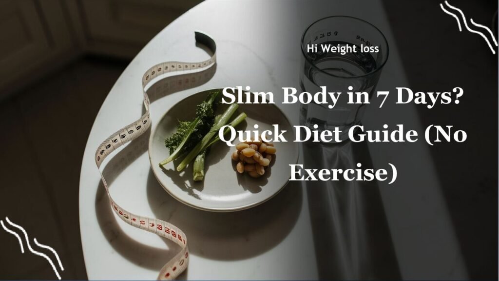 Slim Body in 7 Days Quick Diet Guide No Exercise pdf