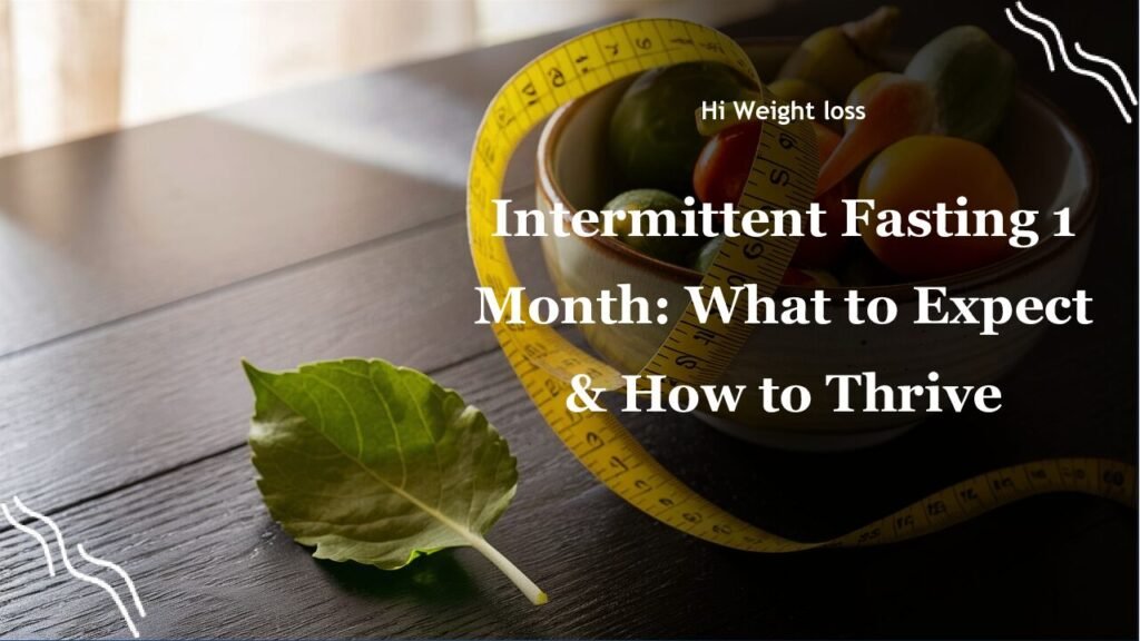 Intermittent Fasting 1 Month What to Expect How to Thrive pdf