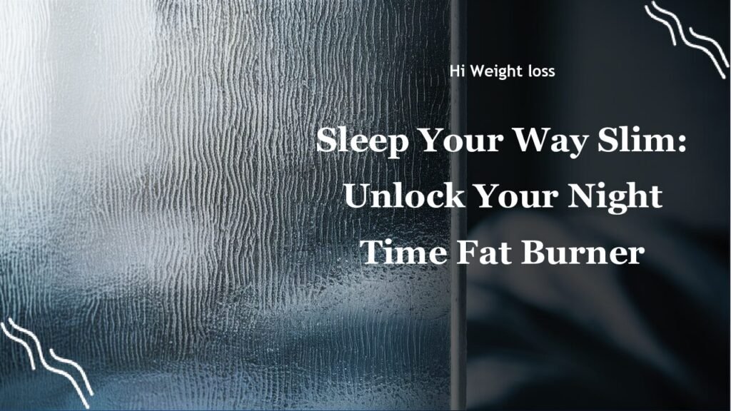 Sleep Your Way Slim Unlock Your Night Time Fat Burner pdf