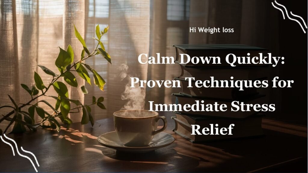 Calm Down Quickly Proven Techniques for Immediate Stress Relief pdf